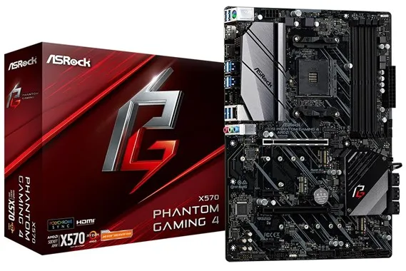 ASRock X570 PHANTOM GAMING 4 Bundkort - AMD X570 - AMD AM4 socket - DDR4 RAM - ATX